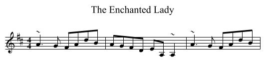 Enchanted Lady, The  - staff notation