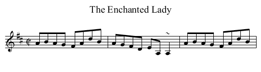 Enchanted Lady, The - staff notation