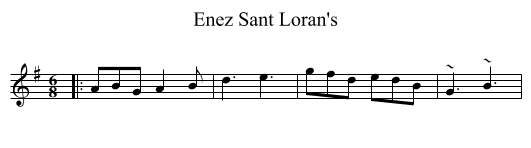 Enez Sant Loran's - staff notation