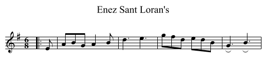 Enez Sant Loran's - staff notation