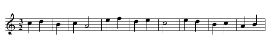 Enfield Common - staff notation