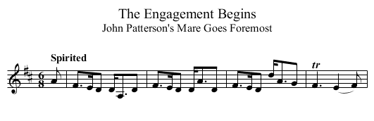Engagement Begins, The - staff notation