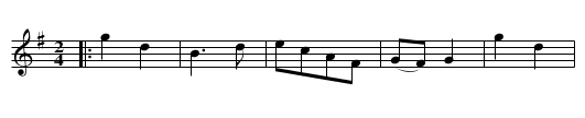Engels Pols - staff notation