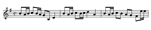 Engelska efter August Strömberg - staff notation