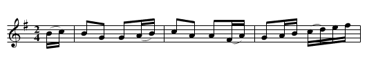 Engelska från Släp - staff notation