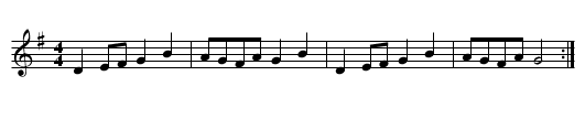 Engelska ? Halling ? - staff notation