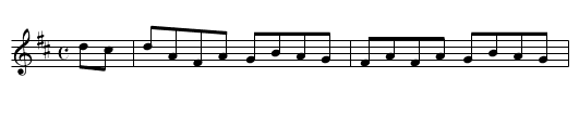English Hornpipe. FK.16 - staff notation