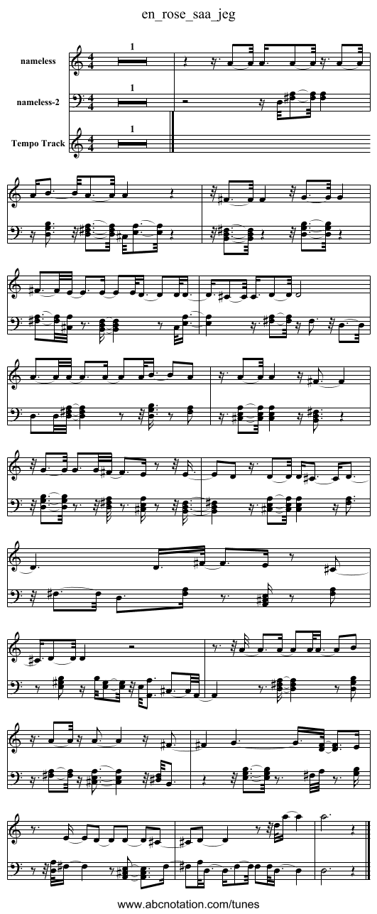 en_rose_saa_jeg - staff notation