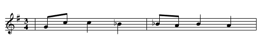 Entfuehrung unterm Tanz - staff notation