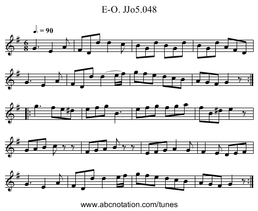 E-O. JJo5.048 - staff notation