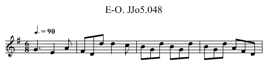 E-O. JJo5.048 - staff notation