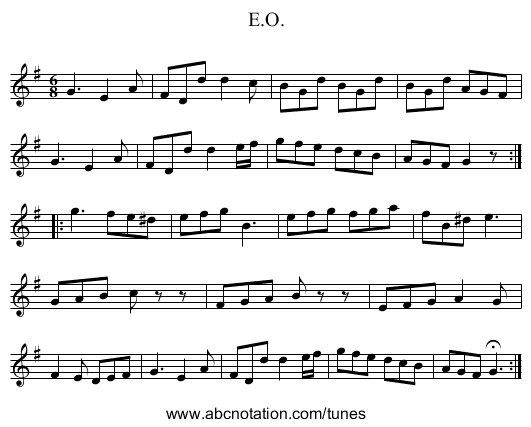 E.O. - staff notation