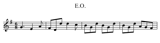 E.O. - staff notation