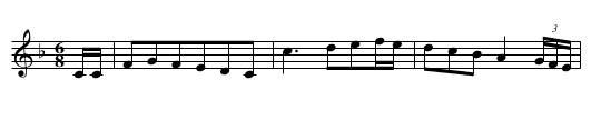 Eoghan cóir, S. 155 - staff notation