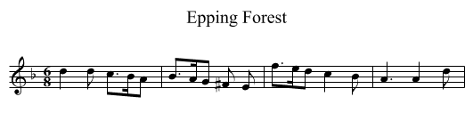Epping Forest - staff notation