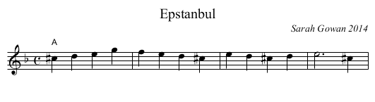 Epstanbul - staff notation