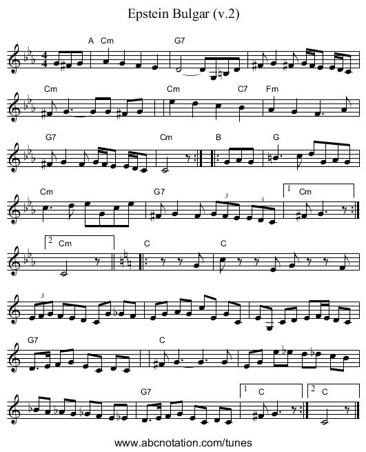 Epstein Bulgar (v.2) - staff notation