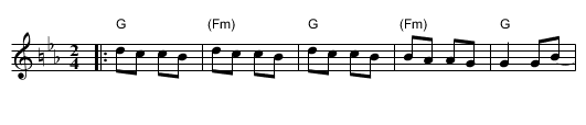 Epstein Medley (tune 2) - staff notation