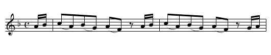 Erddigan Caer Waun - staff notation