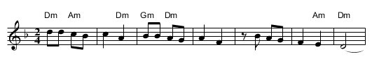 Eretz Shel Zahov - staff notation