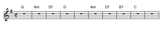 Erev Ba - staff notation