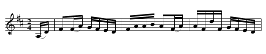 Erie Hornpipe - staff notation