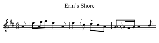 Erin’s Shore - staff notation