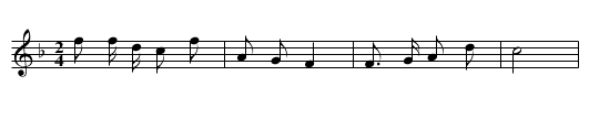 Ertong fangshao - staff notation