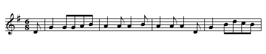 ES BLIES EIN JAEGER WOHL IN SEIN HORN - staff notation