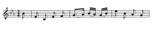 Es dunkelt in dem Walde - staff notation