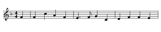 Es flog ein kleins Waldvoegelein - staff notation