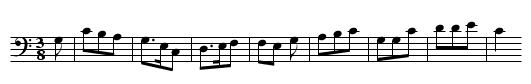 ES GIENG EIN JUNG KUECHENJUNG - staff notation
