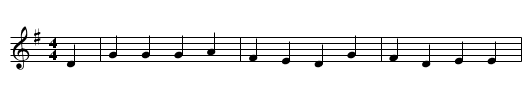 ES STEHT EIN LIND IN JENEM THAL - staff notation