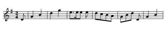 ES TANZT EIN BI BA BUTZEMANN - staff notation