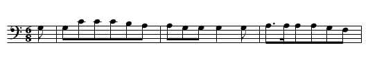 ES TRIEB EIN SCHAEFER DEN BERG HINAN - staff notation