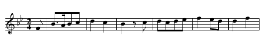 ES TRIEB EIN SCHAEFER OBEN REIN - staff notation
