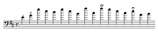 Es woll uns Gott genädig sein - staff notation