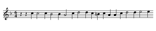 Es wollt ein Fraw zum Weine gahn - staff notation