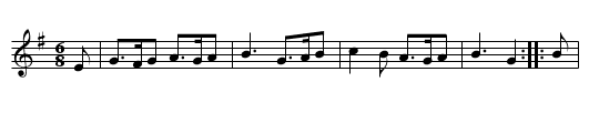 Espagnoletta - staff notation