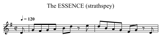 ESSENCE (strathspey), The - staff notation