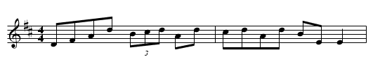 Esther's Arrival - staff notation