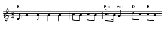 Et Dodim Kala - staff notation
