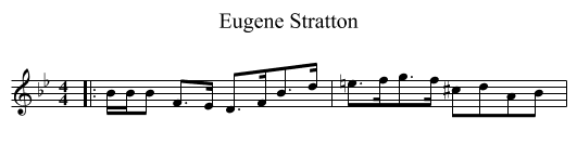 Eugene Stratton - staff notation