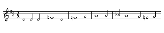 Evangelisches Jubellied - staff notation