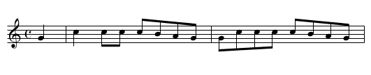 EVELEEN'S BOWER - staff notation