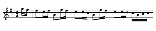 Evenesdalingen - staff notation
