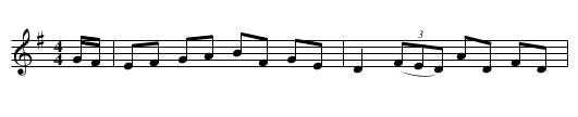 Evergreen Lasses - staff notation