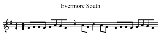 Evermore South - staff notation