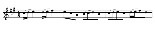 Every Man in his Humour - staff notation