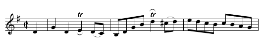 Everybody's Fancy (hornpipe)  1769 - staff notation